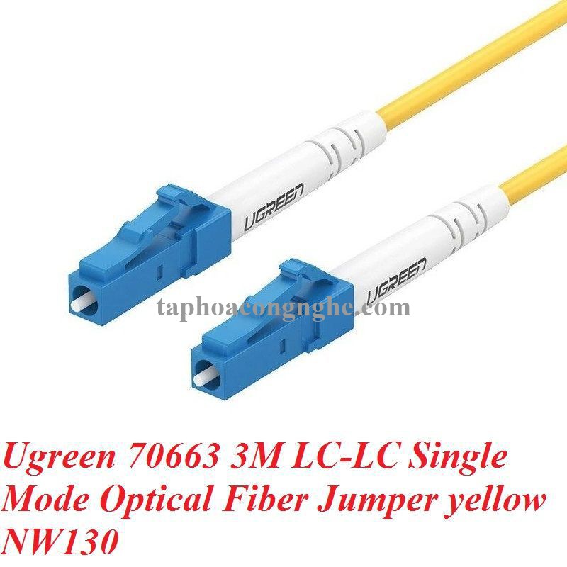 Ugreen 70663 3M LC-LC Single Mode cáp nhảy quang màu vàng NW130 30070663